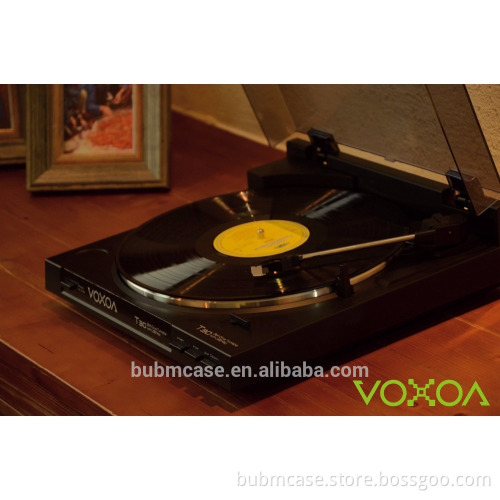 VOXOA T30 Full-Auto Belt drive turntable , vinyl record 45 RPM, two speed USB turntable